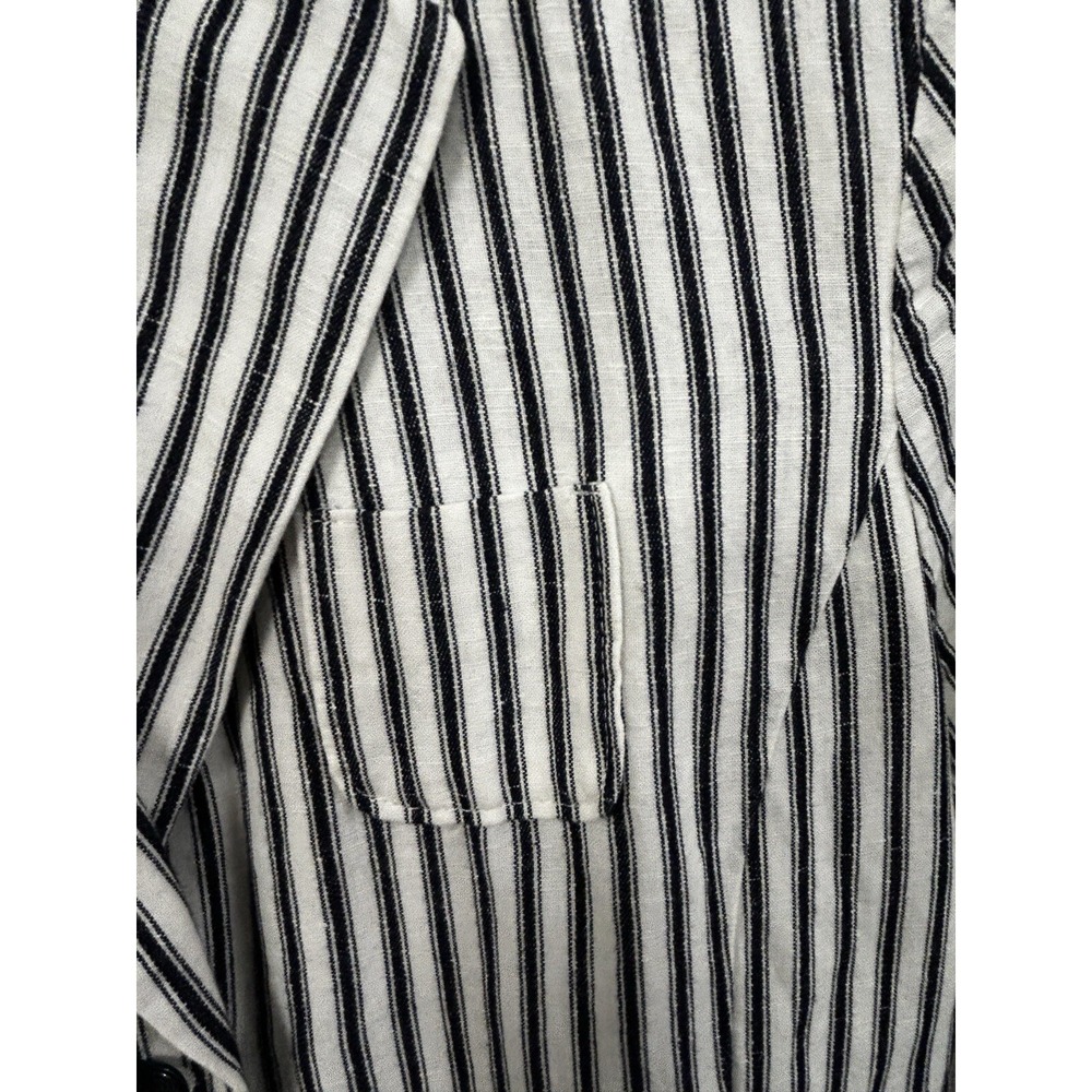 GAP Unstructured Navy Stripe Blazer Women's 2 Corpcore - Picture 3 of 7
